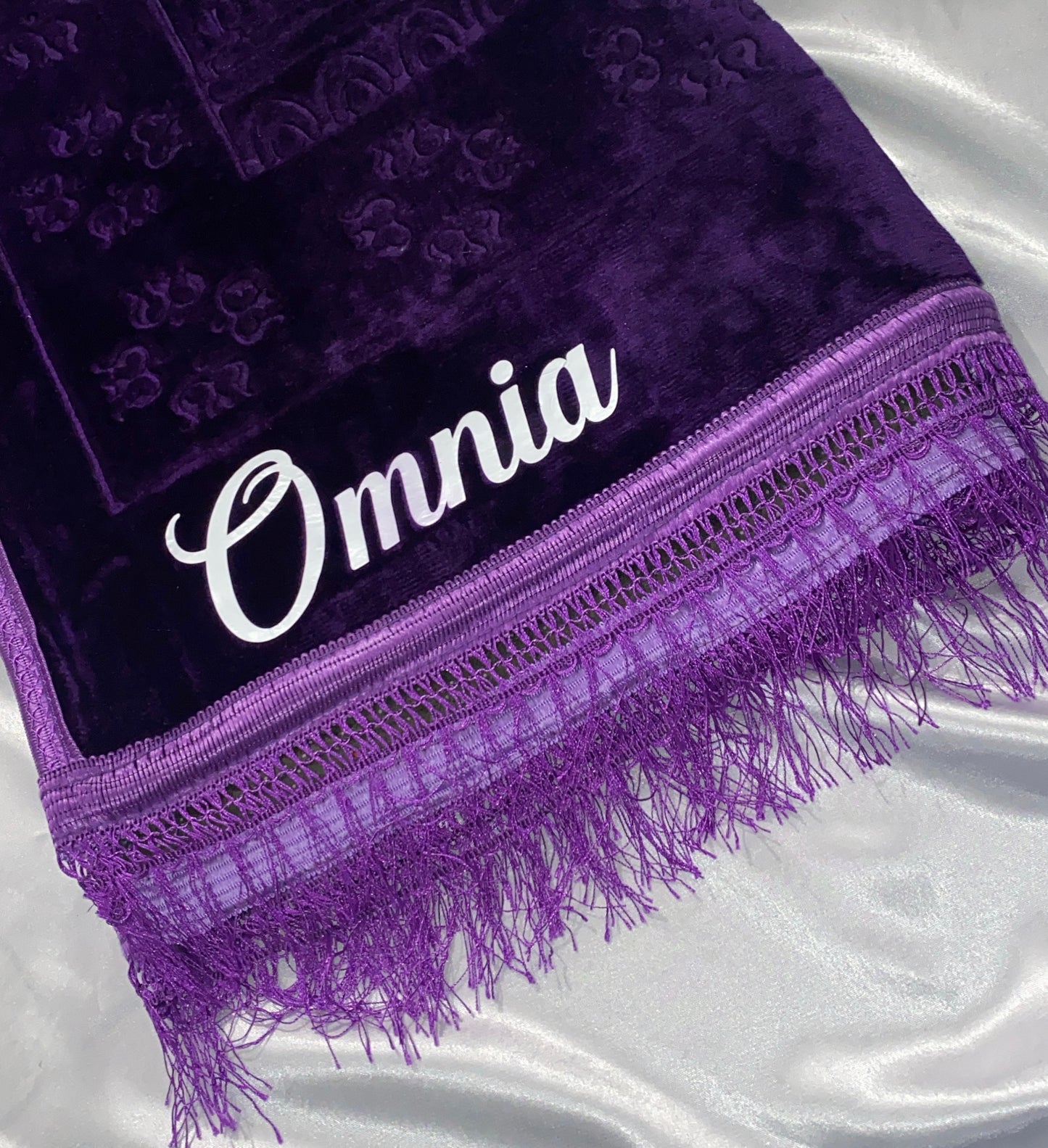 Tapis en velours épais violet - personnalisé