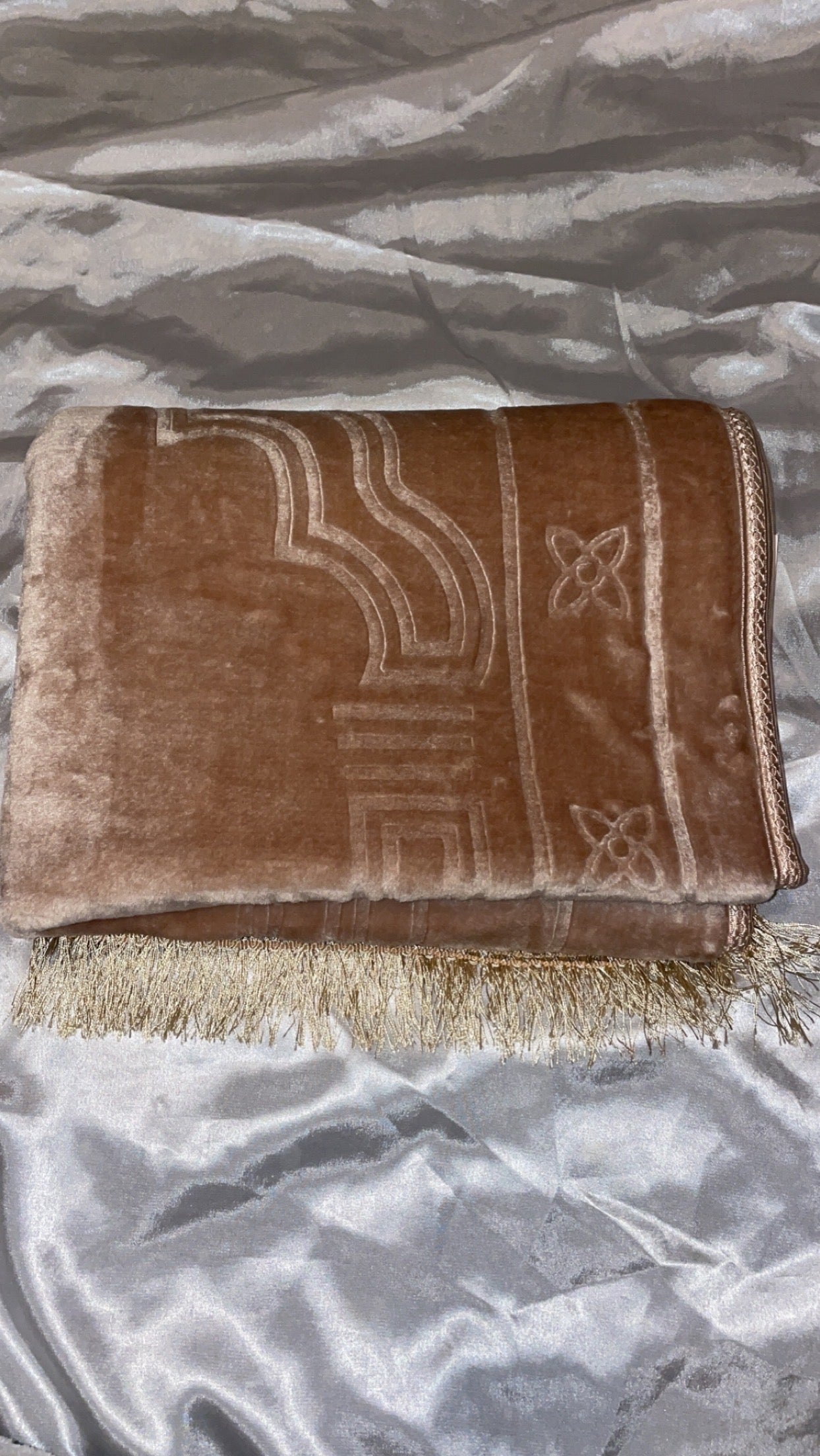 Tapis en velours épais rose pâle - sans personnalisation