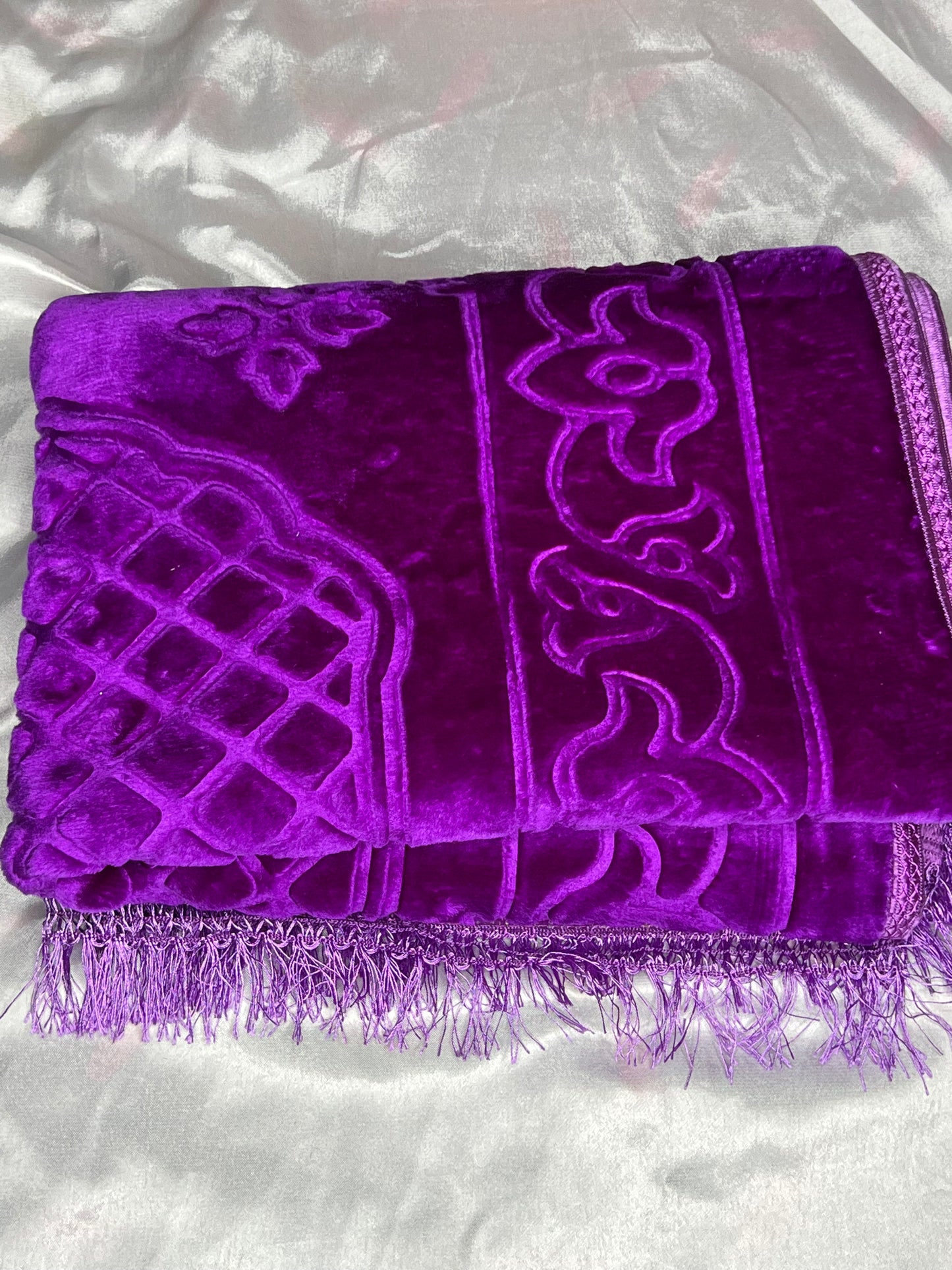 Tapis en velours épais violet - sans personnalisation