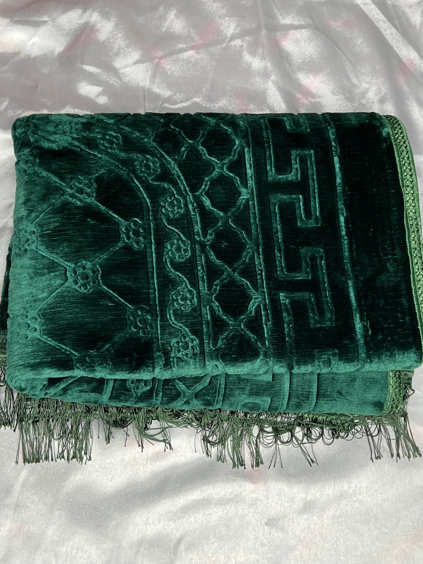 Tapis en velours épais vert - sans personnalisation