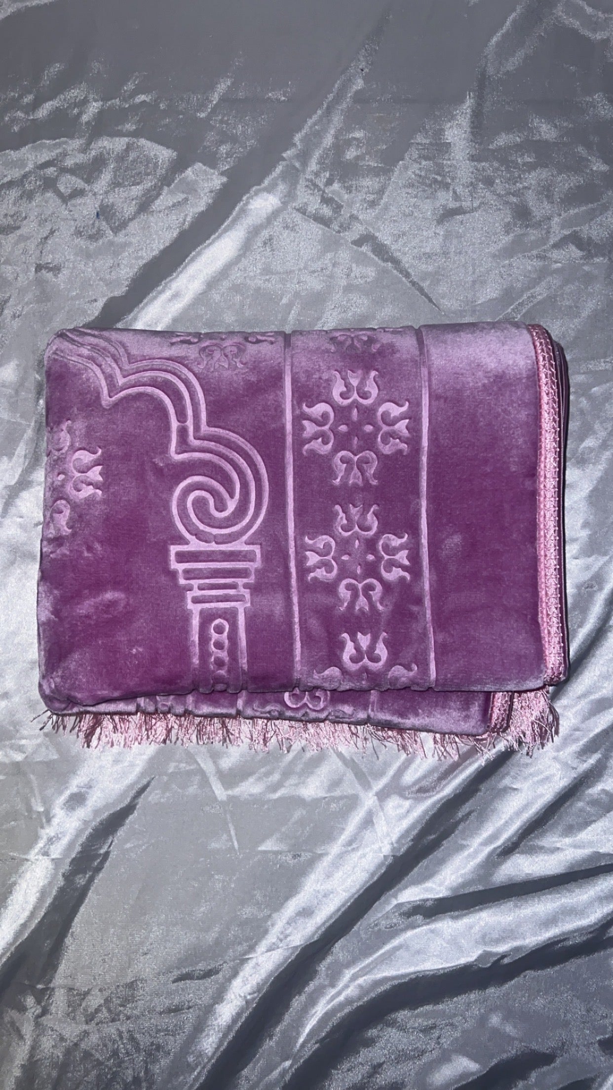 Tapis en velours épais lilas - personnalisé