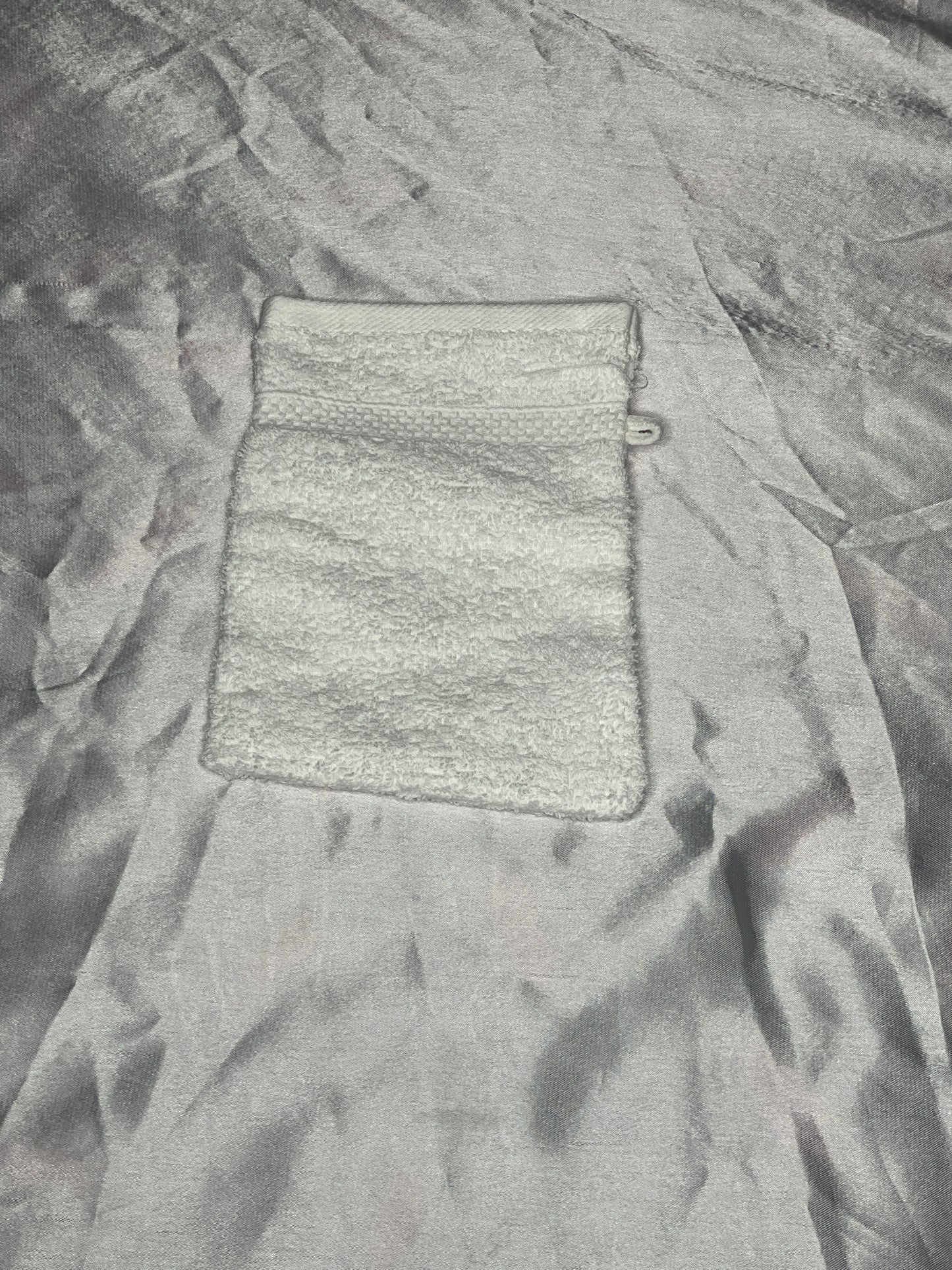 Gant de toilette blanc - personnalisé
