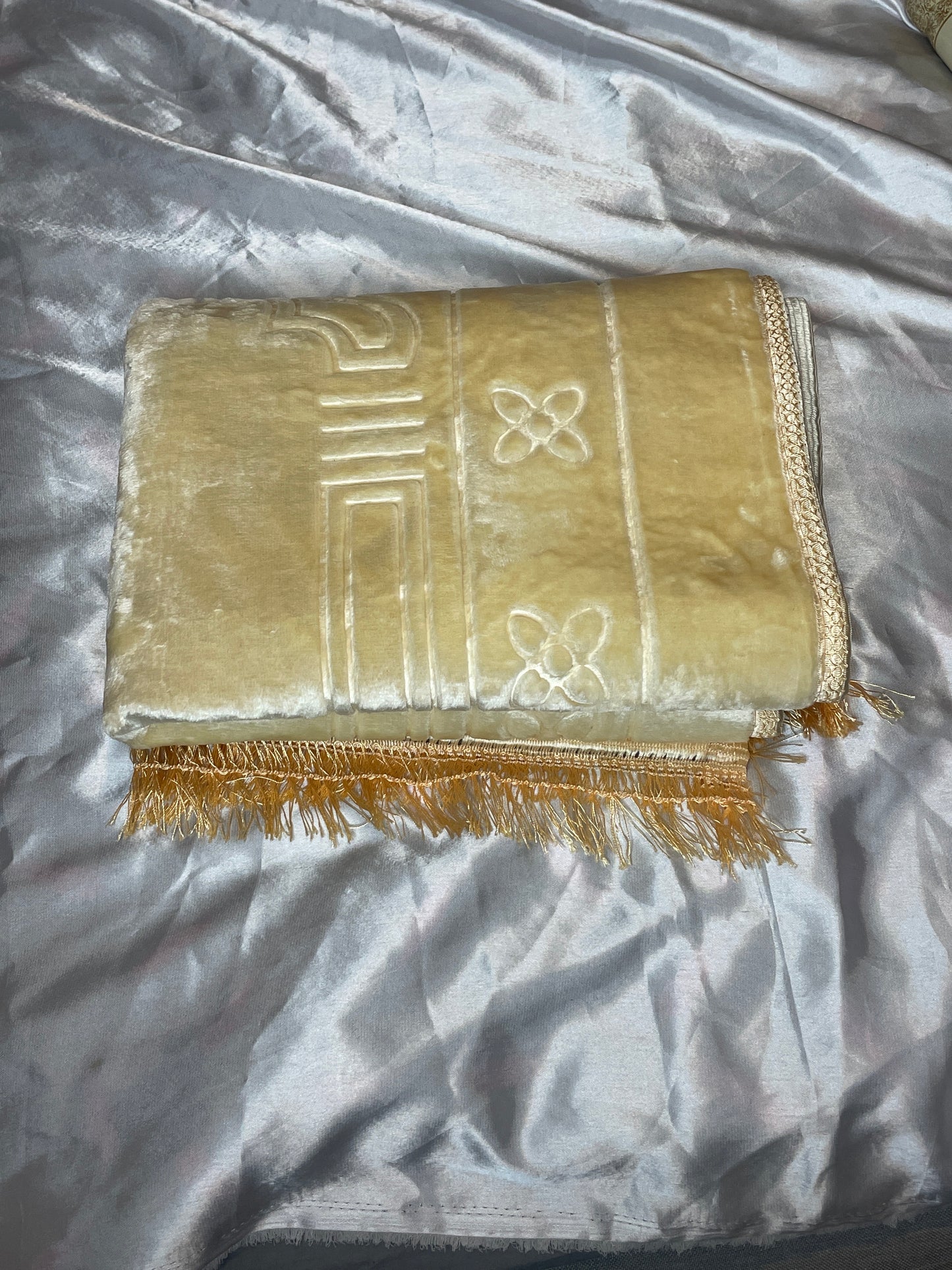 Tapis en velours épais beige - sans personnalisation