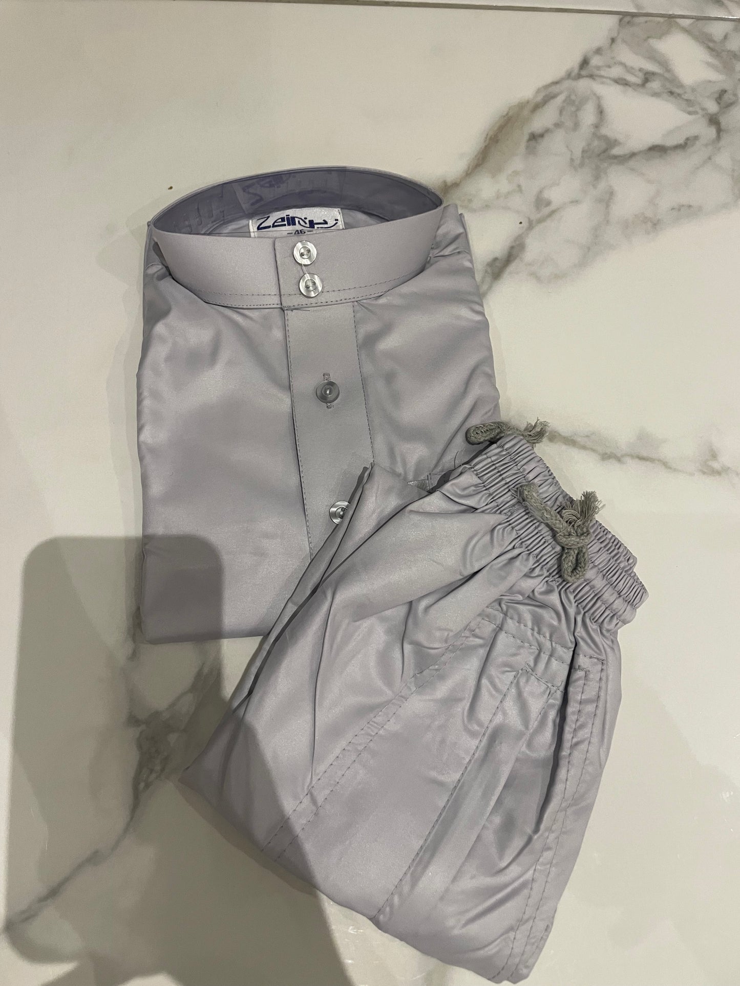Qamis + pantalon à col garçon