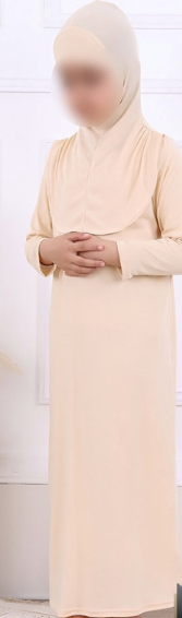 Robe de prière fille 9-13 ans avec voile intégré