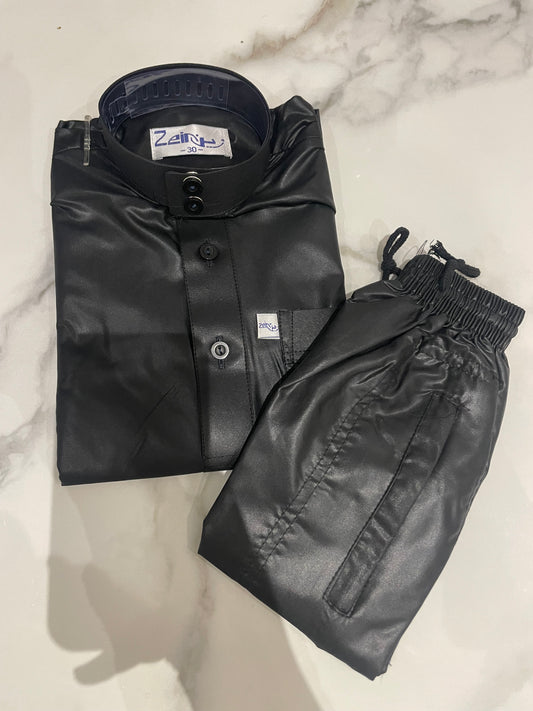 Qamis + pantalon à col garçon