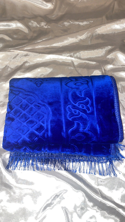 Tapis en velours épais bleu roi - sans personnalisation