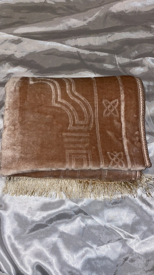 Tapis en velours épais rose pâle - sans personnalisation