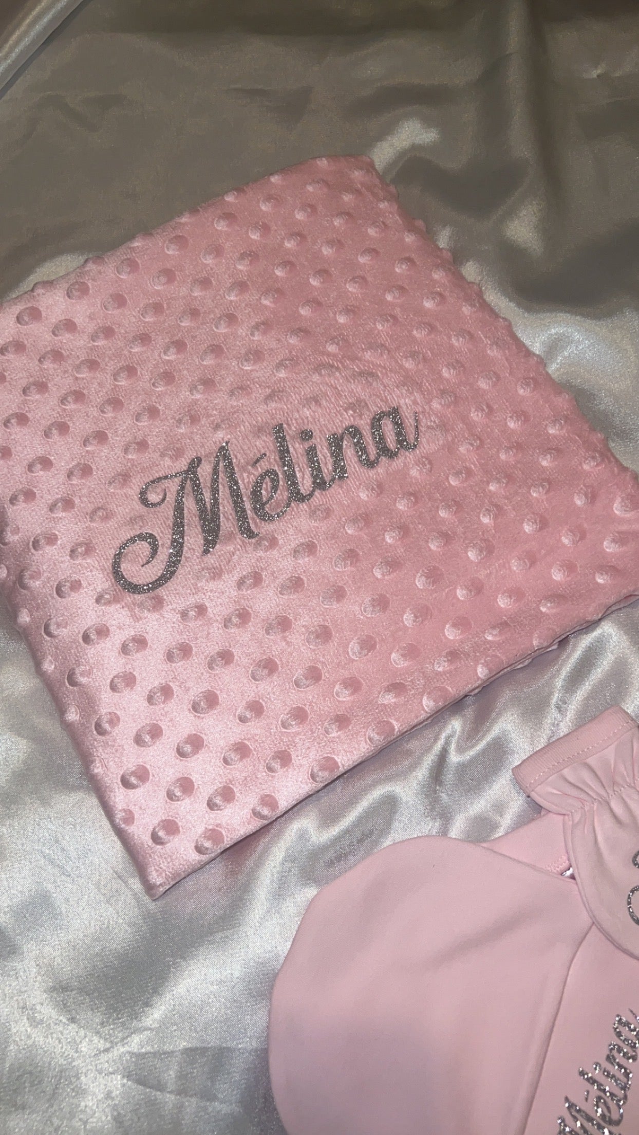 Couverture rose personnalisée