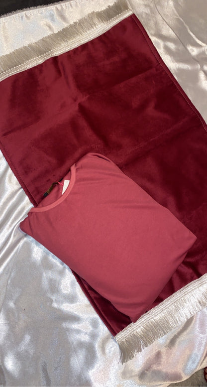 Tapis enfant rouge bordeaux - sans personnalisation