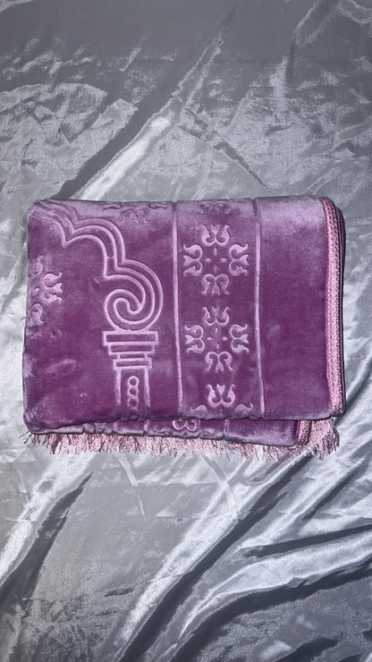 Tapis en velours épais lilas - personnalisé