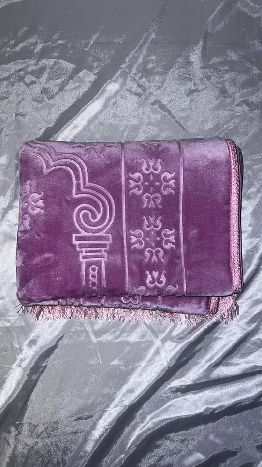 Tapis en velours épais lilas - personnalisé