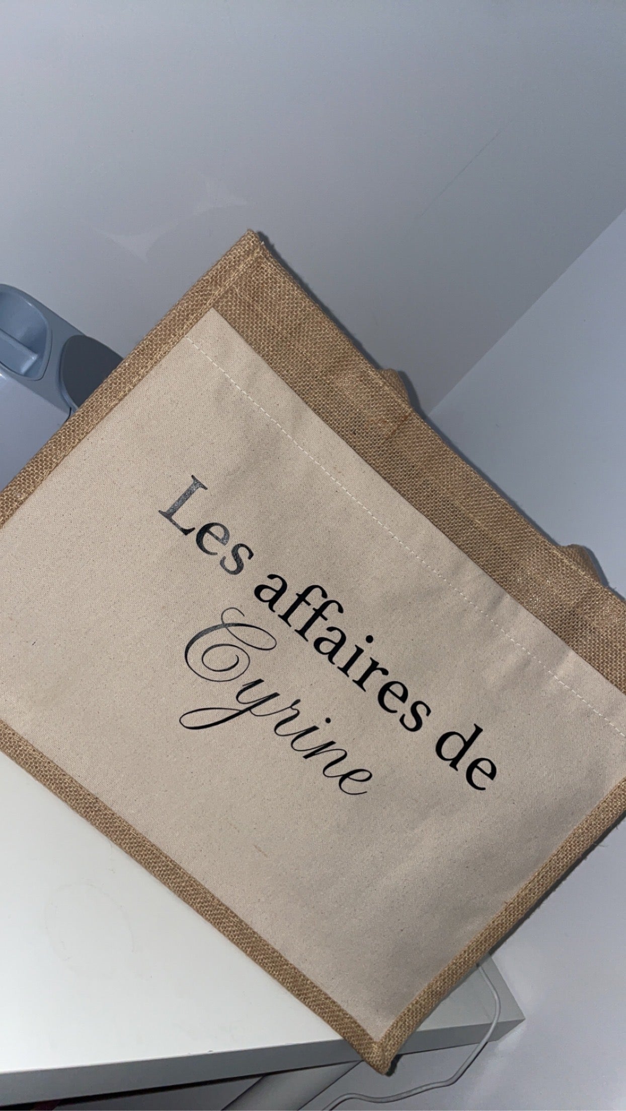 Sac en toile de jute - personnalisé