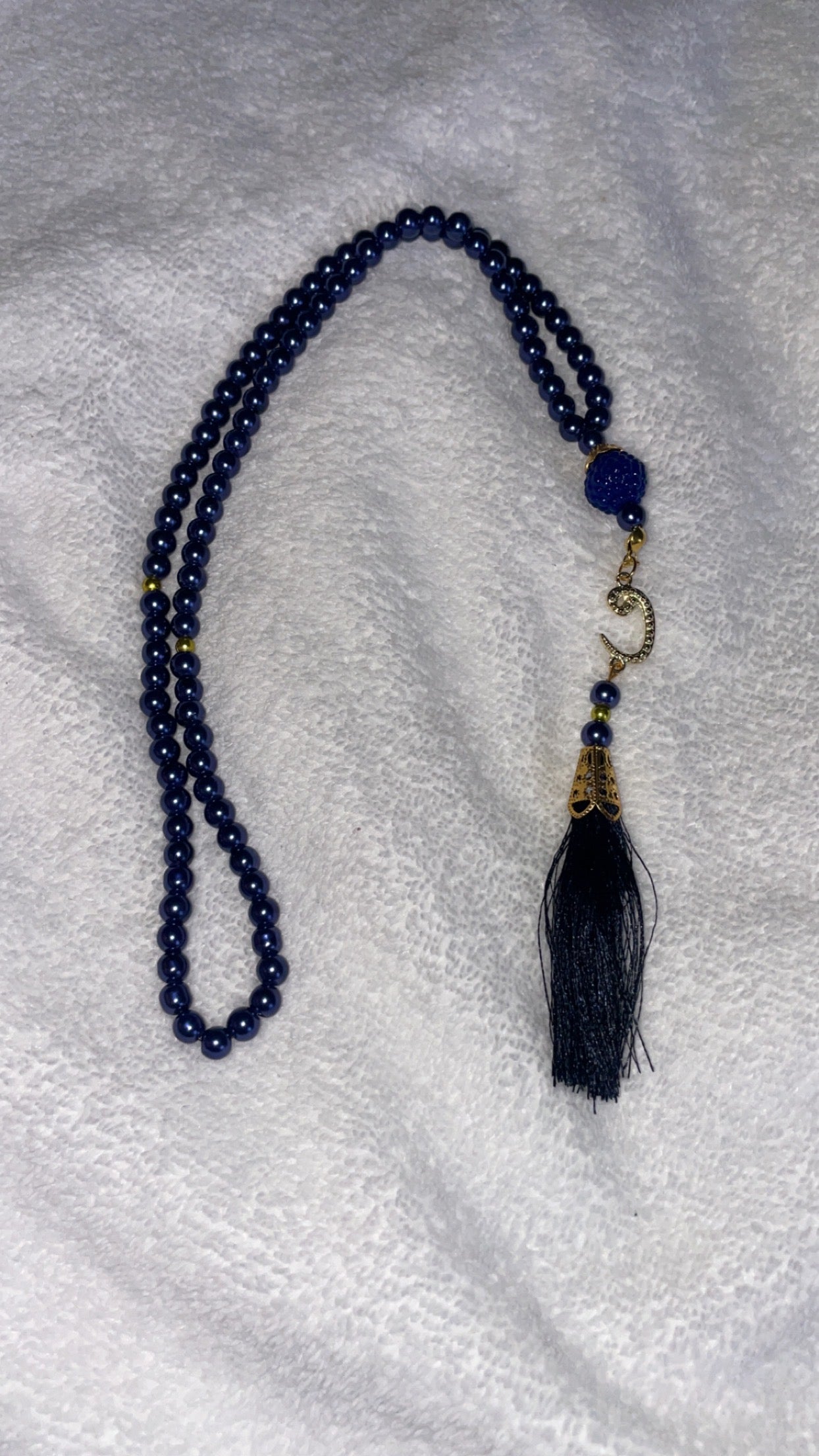 Chapelet bleu foncé