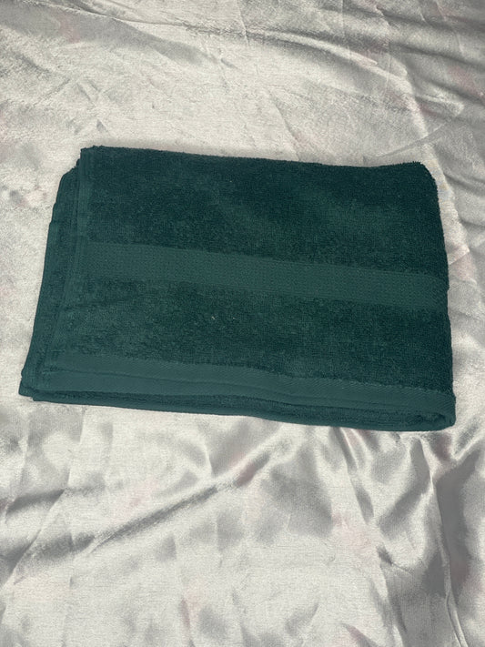 Grande serviette vert foncé - personnalisée