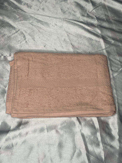 Grande serviette rose clair - personnalisée