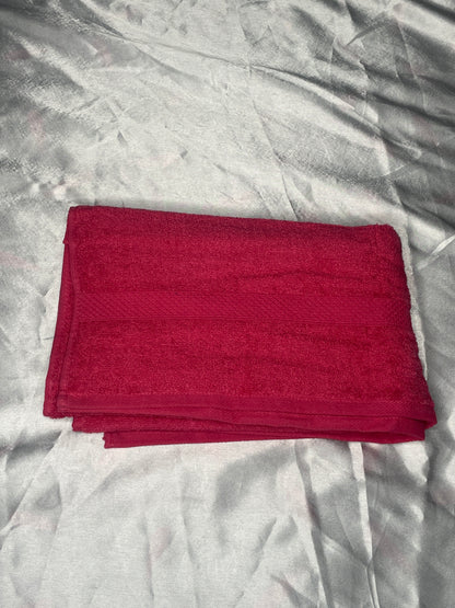 Grande serviette rose foncé - personnalisée
