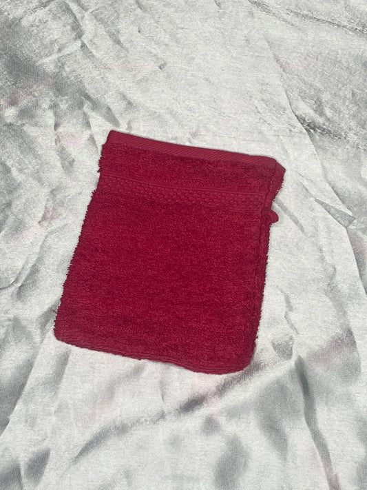 Gant de toilette rose foncé - personnalisé