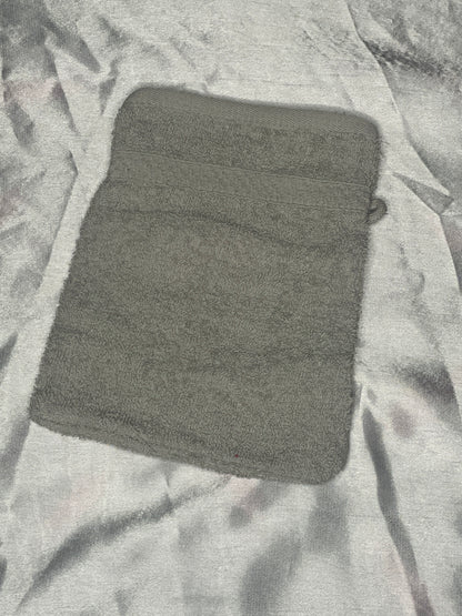 Gant de toilette gris - personnalisé