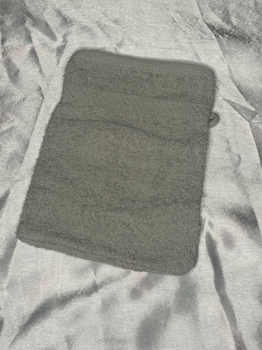 Gant de toilette gris - personnalisé