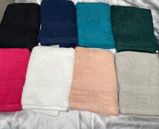 Moyenne serviette rose foncé - personnalisée