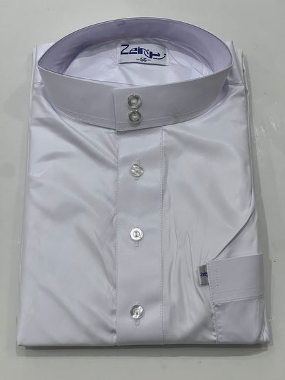 Qamis à col blanc personnalisé